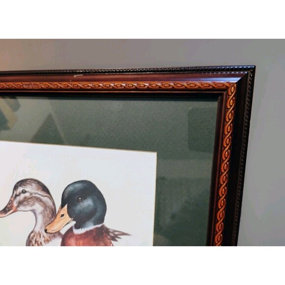 Alice Taylor Duck Prints, Signed, Numbered & Framed 1984, 4 Reflections Mallards - Picture 8 of 10